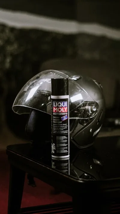 Motorcycle helmet cleaning
